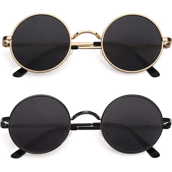 Cool Summer Mens or Womens Lennon Style Round Polarized Unisex Sunglasses - Picture 1 of 5